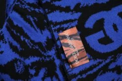 Dolce & Gabbana Blue Black Logo Neck Warmer Wrap Shawl Men's Scarf -Lux Lair Store 7595729