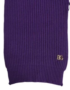 Dolce & Gabbana Purple DG Logo Neck Warmer Wrap Shawl Men's Scarf -Lux Lair Store 7595742