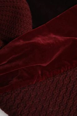 Dolce & Gabbana Maroon Black Neck Warmer Wrap Shawl Men's Scarf -Lux Lair Store 7595750