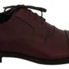 Dolce & Gabbana Red Bordeaux Leather Derby Formal Men's Shoes 1 Dolce & Gabbana Red Bordeaux Leather Derby Formal Men's Shoes -Lux Lair Store 762346