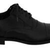 Dolce & Gabbana Black Leather Derby Formal Men's Shoes 1 Dolce & Gabbana Black Leather Derby Formal Men's Shoes -Lux Lair Store 763030