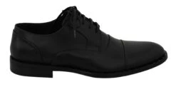 Dolce & Gabbana Black Leather Derby Formal Men's Shoes