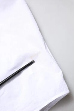 Dolce & Gabbana White GOLD Cotton Poplin Formal Dress Men's Shirt (Pre-Owned) -Lux Lair Store 7725745