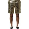 Dolce & Gabbana Gold Sequin Polyester Embellished Bermuda Men's Shorts 1 Dolce & Gabbana Gold Sequin Polyester Embellished Bermuda Men's Shorts -Lux Lair Store 7726133
