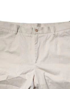 Dolce & Gabbana Beige Cotton Stretch Mid Waist Bermuda Men's Shorts -Lux Lair Store 7726332