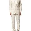 Dolce & Gabbana Ivory Wool 3 Piece Single Breasted Men's Suit (Pre-Owned) -Lux Lair Store 7726836