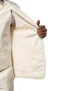 Dolce & Gabbana Ivory Wool 3 Piece Single Breasted Men's Suit (Pre-Owned) -Lux Lair Store 7726849