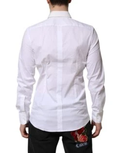 Dolce & Gabbana White GOLD Cotton Collared Dress Shirt Men's Top (Pre-Owned) 9 Dolce & Gabbana White GOLD Cotton Collared Dress Shirt Men's Top (Pre-Owned) -Lux Lair Store 7729012