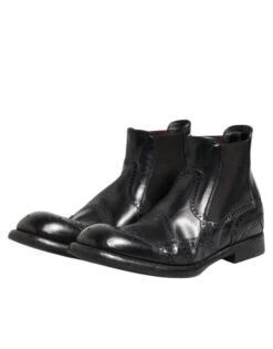 Dolce & Gabbana Black Leather Ankle Boots Slip On Men's Shoes -Lux Lair Store 7729545