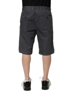 Dolce & Gabbana Dark Gray Cotton Stretch Denim Bermuda Men's Shorts (Pre-Owned) -Lux Lair Store 7748392