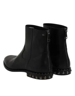 Dolce & Gabbana Black Leather Logo Ankle Boots Studded Men's Shoes -Lux Lair Store 7774696