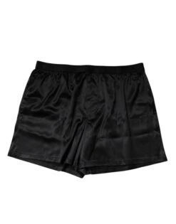 Dolce & Gabbana Black Silk Regular Men Boxer Shorts Men's Underwear