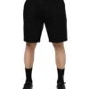 Dolce & Gabbana Black Cotton Knee Length Men Bermuda Men's Shorts