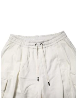 Dolce & Gabbana White Cotton Cargo Bermuda SweatMen's Men's Shorts (Pre-Owned) 10 Dolce & Gabbana White Cotton Cargo Bermuda SweatMen's Men's Shorts (Pre-Owned) -Lux Lair Store 7807222