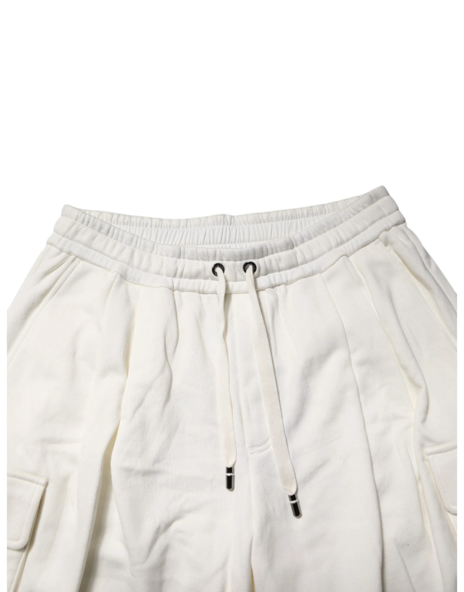 Dolce & Gabbana White Cotton Cargo Bermuda SweatMen's Men's Shorts (Pre-Owned) 6 Dolce & Gabbana White Cotton Cargo Bermuda SweatMen's Men's Shorts (Pre-Owned) - Image 4
