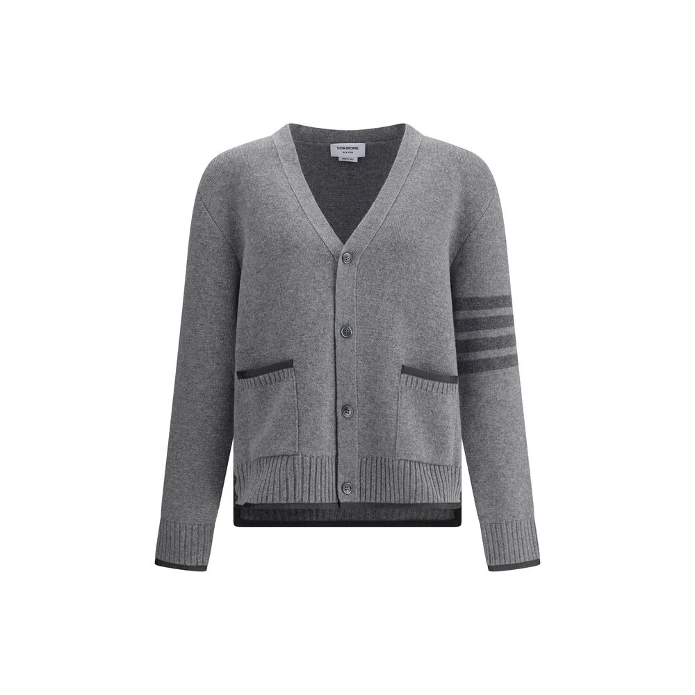 Thom Browne Merino Wool Men's Cardigan 3 Thom Browne Merino Wool Men's Cardigan