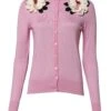 Dolce & Gabbana Pink Floral Detailing Cardigan Women's Sweater (Pre-Owned) 1 Dolce & Gabbana Pink Floral Detailing Cardigan Women's Sweater (Pre-Owned) -Lux Lair Store 8022815