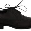 Dolce & Gabbana Black Leather Wingtip Oxford Dress Men's Shoes 2 Dolce & Gabbana Black Leather Wingtip Oxford Dress Men's Shoes -Lux Lair Store 811254