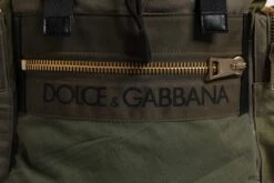 Dolce & Gabbana Military Green Patchwork Rucksack Backpack Men's Bag -Lux Lair Store 8206342