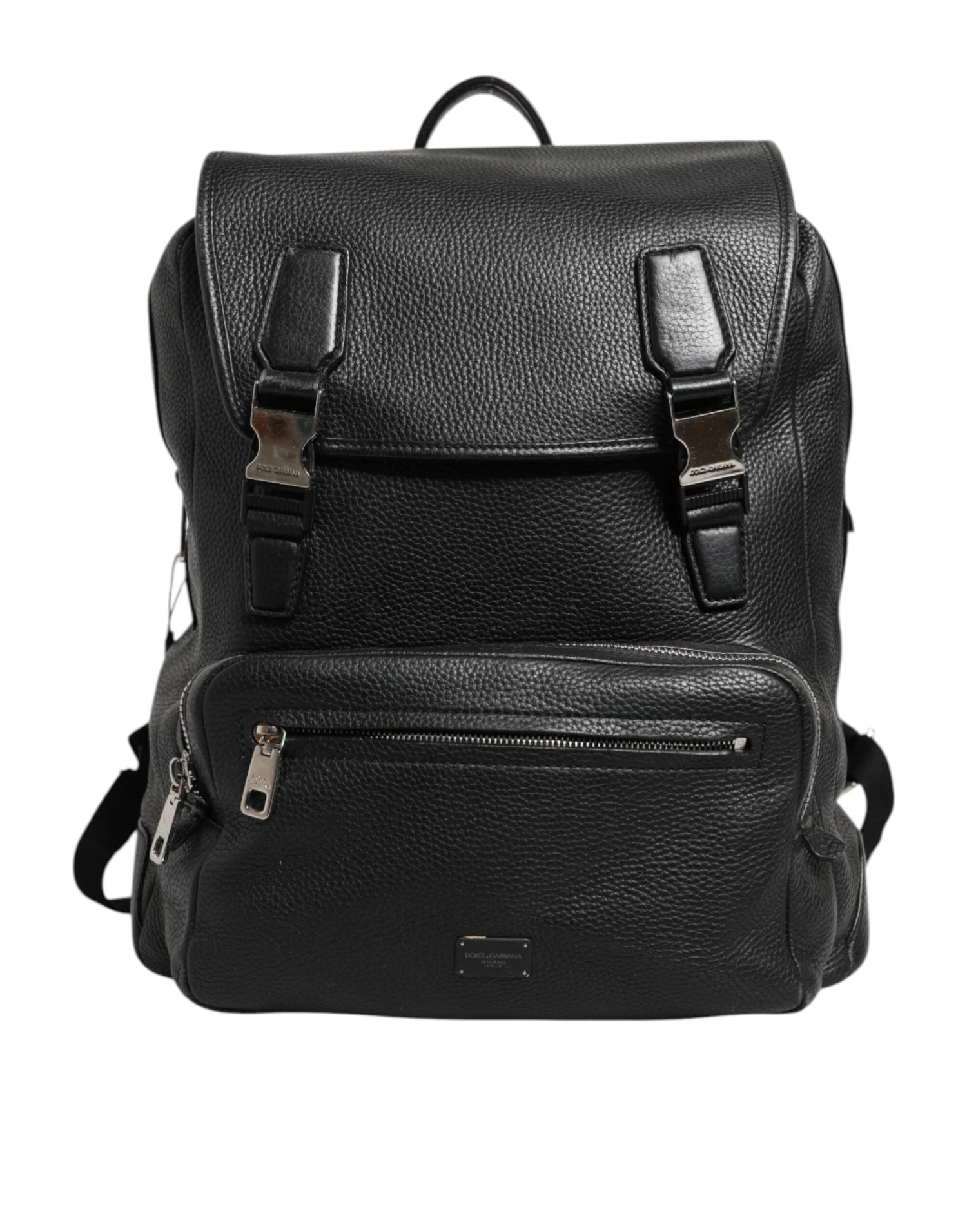 Dolce & Gabbana Black Palermo Backpack Hammered Calfskin Leather Men's Bag (Pre-Owned) 3 Dolce & Gabbana Black Palermo Backpack Hammered Calfskin Leather Men's Bag (Pre-Owned)