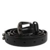 Dolce & Gabbana Black Studded Leather Metal Logo Buckle Men's Belt 2 Dolce & Gabbana Black Studded Leather Metal Logo Buckle Men's Belt -Lux Lair Store 8207255