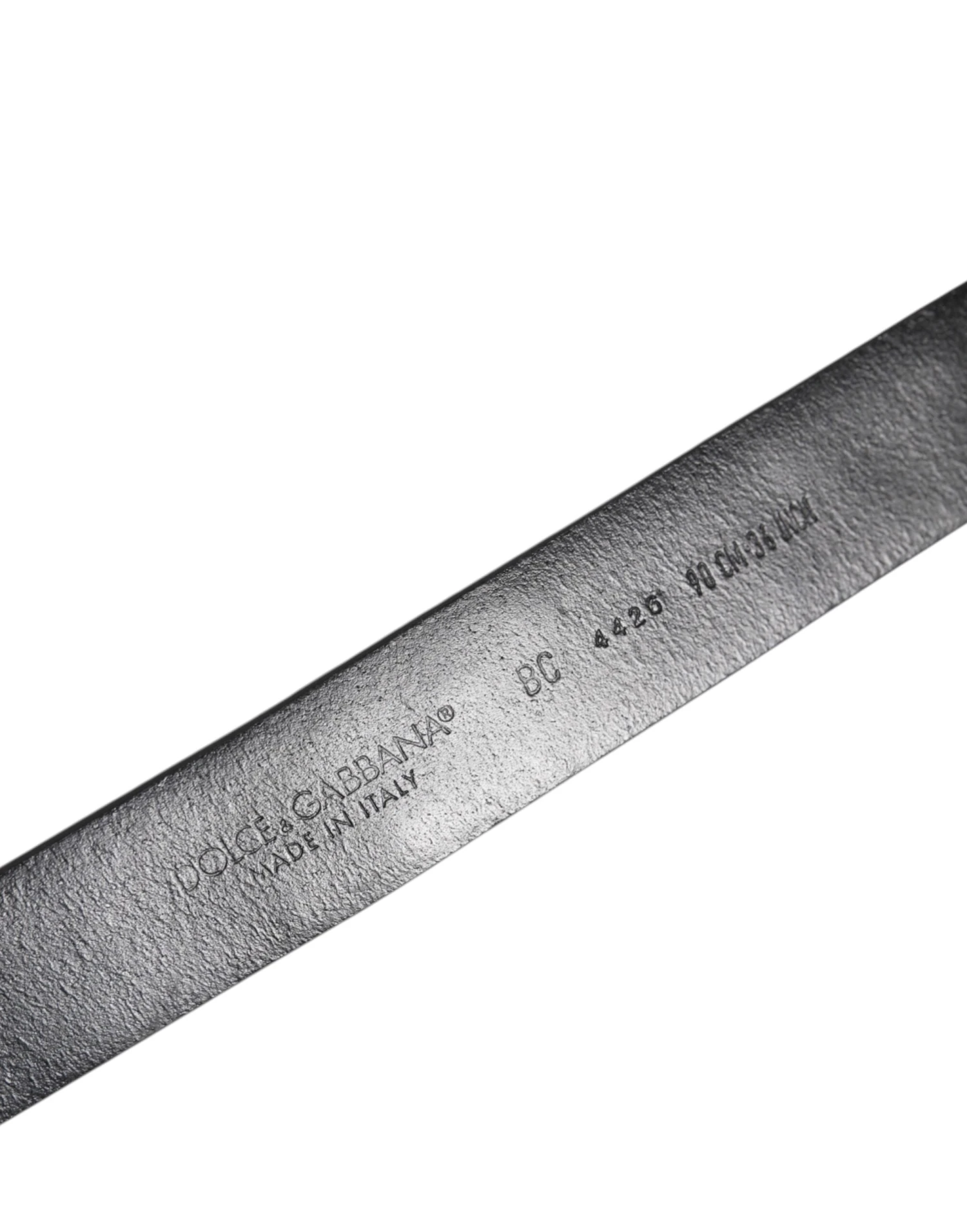 Dolce & Gabbana Black Studded Leather Metal Logo Buckle Men's Belt 6 Dolce & Gabbana Black Studded Leather Metal Logo Buckle Men's Belt - Image 4