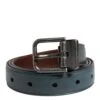 Dolce & Gabbana Green Classic Leather Metal Logo Buckle Men's Belt (Pre-Owned) 2 Dolce & Gabbana Green Classic Leather Metal Logo Buckle Men's Belt (Pre-Owned) -Lux Lair Store 8207437