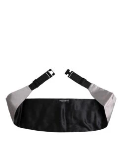 Dolce & Gabbana Gray Men 100% Silk Belt Wide Waist Men's Cummerbund 9 Dolce & Gabbana Gray Men 100% Silk Belt Wide Waist Men's Cummerbund -Lux Lair Store 8207468