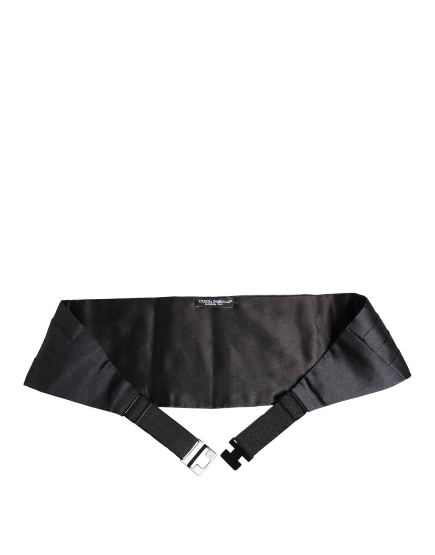 Dolce & Gabbana Dark Blue 100% Silk Belt Waist Men's Cummerbund 5 Dolce & Gabbana Dark Blue 100% Silk Belt Waist Men's Cummerbund - Image 3