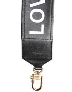 Dolce & Gabbana Black Leopard Print Reversible Bag Shoulder Women's Strap -Lux Lair Store 8262374