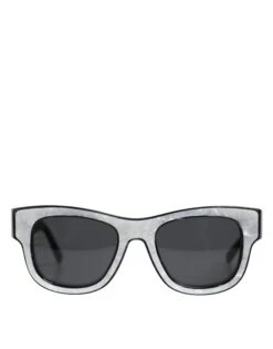 Dolce & Gabbana Pearl White Acetate Frame Domenico Deep Shades Women's Sunglasses (Pre-Owned)