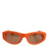 Dolce & Gabbana Orange Reborn To Live Oval Frame Logo Eyewear Women's Sunglasses -Lux Lair Store 8262918
