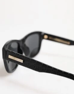 Dolce & Gabbana Black Leather Frame DG4177 Tinted Lens Women's Sunglasses -Lux Lair Store 8262940