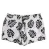 Dolce & Gabbana White Black Print Beachwear Shorts Men's Swimwear -Lux Lair Store 8265113