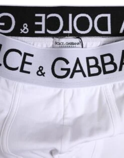 Dolce & Gabbana White Cotton Stretch Regular Boxer Men's Underwear 8 Dolce & Gabbana White Cotton Stretch Regular Boxer Men's Underwear -Lux Lair Store 8265686