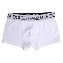 Dolce & Gabbana White Cotton Stretch Regular Boxer Men's Underwear 9 Dolce & Gabbana White Cotton Stretch Regular Boxer Men's Underwear -Lux Lair Store 8265687
