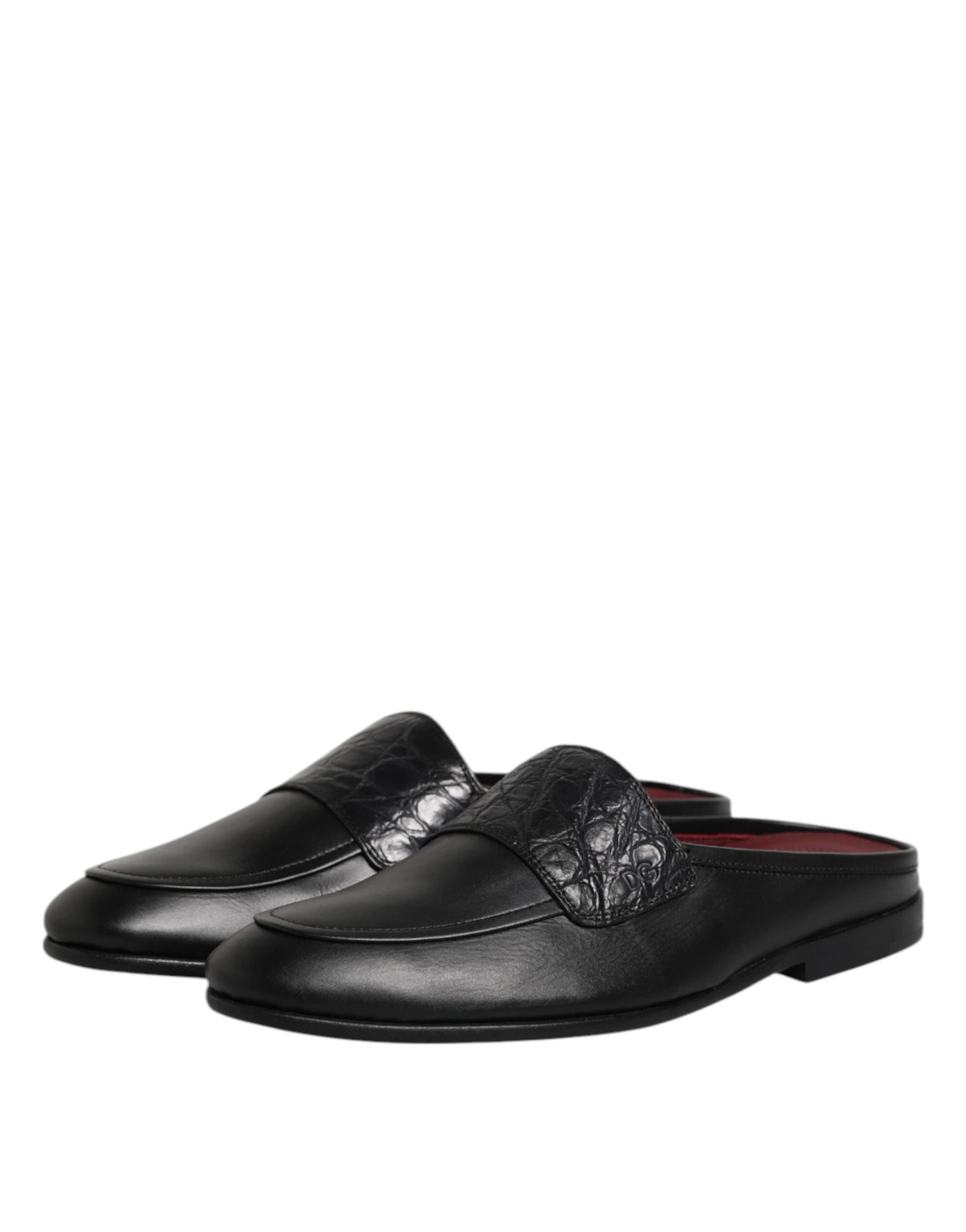 Dolce & Gabbana Black Calfskin Leather Slip On Loafers Men's Shoes 6 Dolce & Gabbana Black Calfskin Leather Slip On Loafers Men's Shoes - Image 4