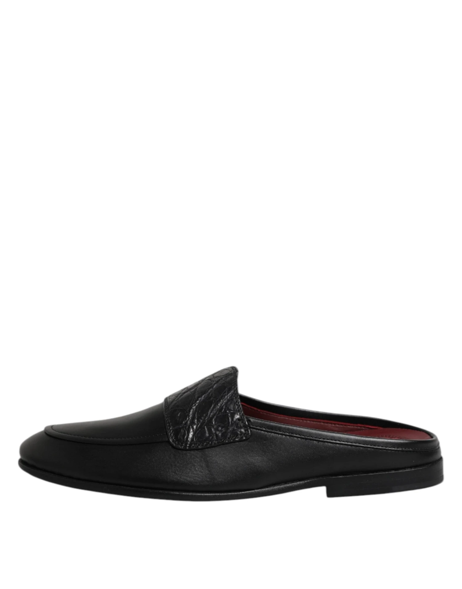 Dolce & Gabbana Black Calfskin Leather Slip On Loafers Men's Shoes 8 Dolce & Gabbana Black Calfskin Leather Slip On Loafers Men's Shoes - Image 6