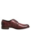 Dolce & Gabbana Burgundy Leather Lace Up Derby Dress Men's Shoes -Lux Lair Store 8275513