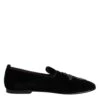 Dolce & Gabbana Black Velvet Embellished Loafer Slip On Men's Shoes -Lux Lair Store 8276016