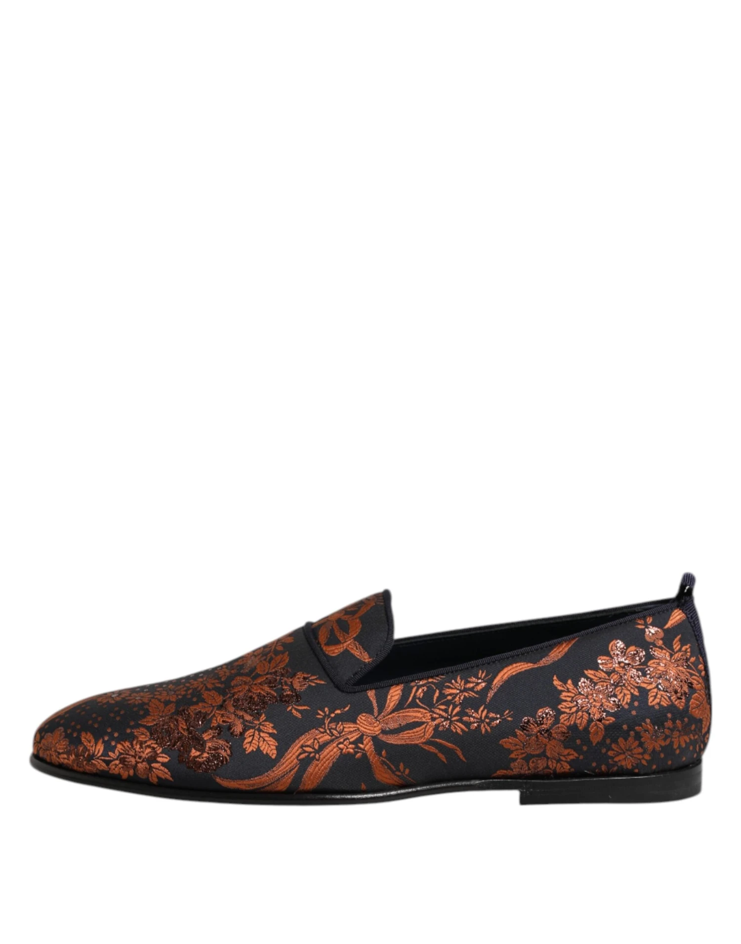 Dolce & Gabbana Black Jacquard Polyester Slip On Loafers Men's Shoes 8 Dolce & Gabbana Black Jacquard Polyester Slip On Loafers Men's Shoes - Image 6