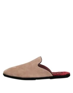 Dolce & Gabbana Beige Capra Suede Slides Flat Slipper Men's Shoes 13 Dolce & Gabbana Beige Capra Suede Slides Flat Slipper Men's Shoes -Lux Lair Store 8277113