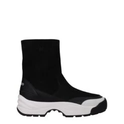 Kenzo Black Leather Ankle Men's Boots