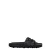 Off-White Black Leather Slippers Men's Sandals -Lux Lair Store 8337227