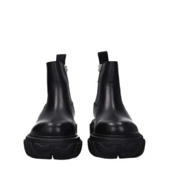 Off-White Black Leather Ankle Men's Boots 9 Off-White Black Leather Ankle Men's Boots -Lux Lair Store 8338764