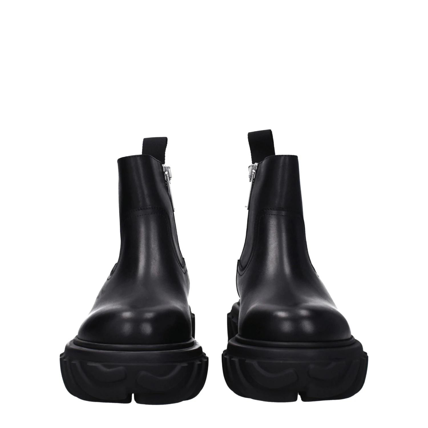 Off-White Black Leather Ankle Men's Boots 5 Off-White Black Leather Ankle Men's Boots - Image 3