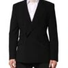 Dolce & Gabbana Black SICILIA Double Breasted Coat Men's Blazer 1 Dolce & Gabbana Black SICILIA Double Breasted Coat Men's Blazer -Lux Lair Store 8352105