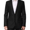 Dolce & Gabbana Black Wool Single Breasted Jacket Men's Blazer -Lux Lair Store 8352164