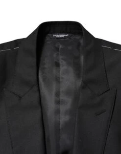 Dolce & Gabbana Black Wool Single Breasted Jacket Men's Blazer 9 Dolce & Gabbana Black Wool Single Breasted Jacket Men's Blazer -Lux Lair Store 8352198