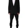 Dolce & Gabbana Black Cotton Single Breasted 2 Piece Men's Suit (Pre-Owned) -Lux Lair Store 8352468